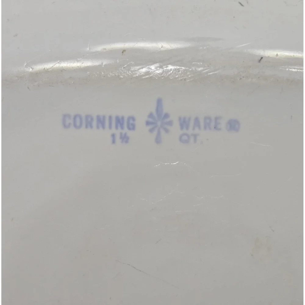 Vintage Corning Ware Blue Cornflower Lot 1.5 Qt 1960s & P-43-B .24 oz Misprint